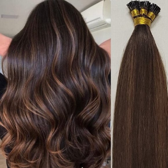 22″ 100 grams,125 strands ,I Tip (Stick Tip) Beaded Fusion # B2/6